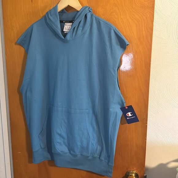Champion Hoodie Mens Large Sleeveless - Picture 1 of 3